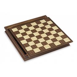 Foto van Dal negro schaakspel bacchus 39 cm hout naturel/bruin 3-delig