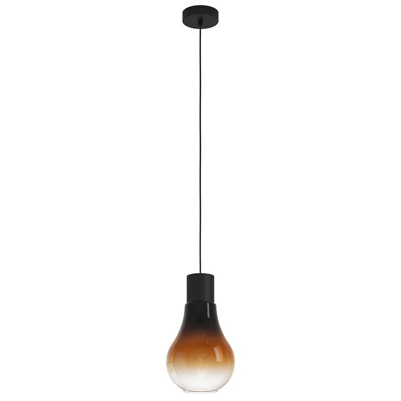 Foto van Eglo chasely hanglamp - e27 - ø 20 cm - zwart