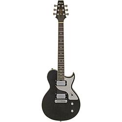 Foto van Aria pro ii hot rod collection 718-mk2 brooklyn open pore black elektrische gitaar met aluminium slagplaat