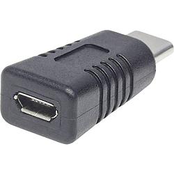 Foto van Manhattan usb 2.0 adapter [1x usb 3.2 gen 2 stekker c (usb 3.1) - 1x micro-usb 2.0 b bus] 354660