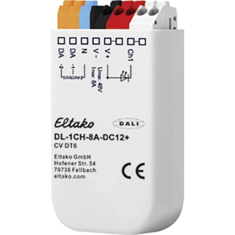 Foto van Eltako dl-1ch-8a-dc12+ led-dimmer 1-kanaals inbouw (in muur of meubel), inbouw (in muur)