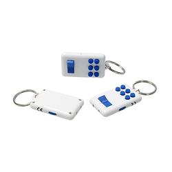 Foto van Banzaa fidget pad anti stress 3 stuks flip en click keylight wit-blauw