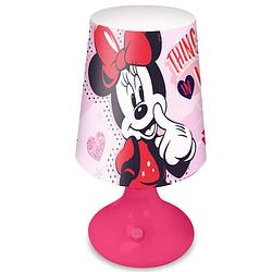 Foto van Disney minnie mouse tafellamp/nachtlamp 18 cm voor kinderen - bureaulampen