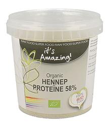 Foto van Its amazing organic hennep proteine 58%