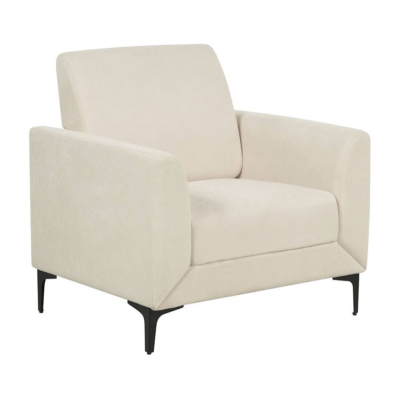 Foto van Beliani fenes - fauteuil-beige-polyester