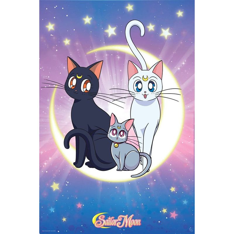 Foto van Abystyle sailor moon luna artemis and diana poster 61x91,5cm