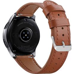 Foto van Smartphoneclip - bandje leer bruin - voor galaxy watch 46mm