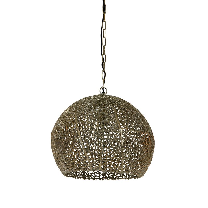 Foto van Light & living - hanglamp sinula - 45x45x42 - goud