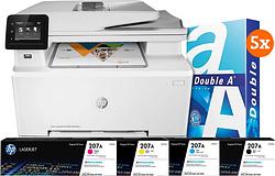 Foto van Hp color laserjet pro m283fdw mfp + 1 extra set toners + 2.5