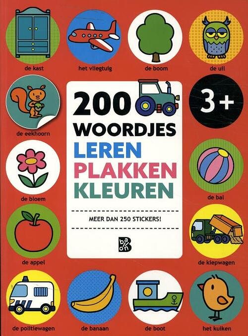 Foto van 200 woordjes leren, plakken en kleuren - paperback (9789403226699)