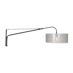 Foto van Steinhauer wandlamp elegant classy 2574 zwart kap zilver zisoflor