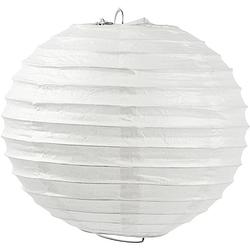 Foto van Packlinq rijstpapier lamp. wit. rond. d 35 cm. 1 stuk