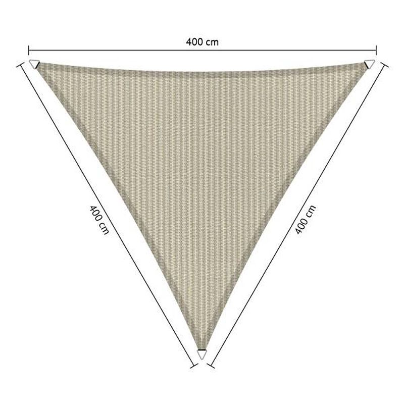 Foto van Shadow comfort driehoek 4x4x4m sahara sand