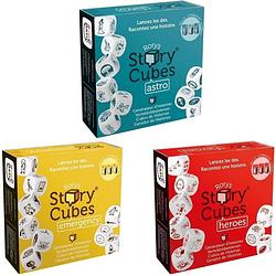 Foto van Spellenbundel - dobbelspel - 3 stuks - rory's story cubes astro, emergency & heroes