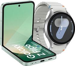 Foto van Samsung galaxy z flip 6 512gb mint 5g + samsung galaxy watch 7 zilver 44mm