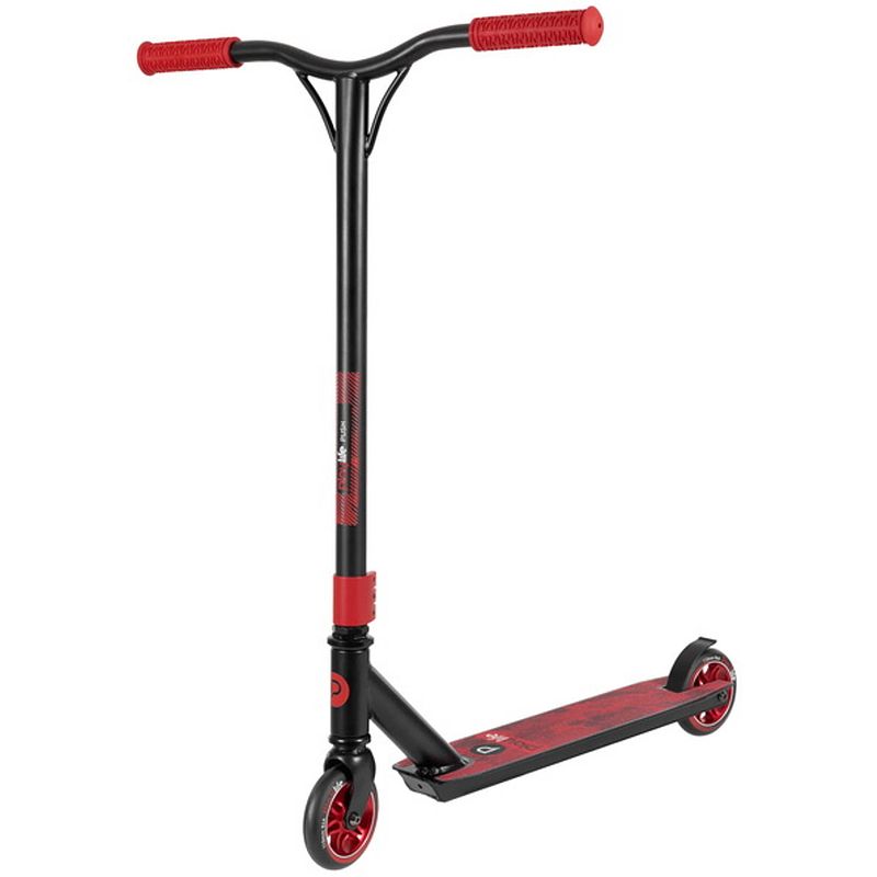 Foto van Playlife stuntstep push red 82 cm aluminium zwart/rood