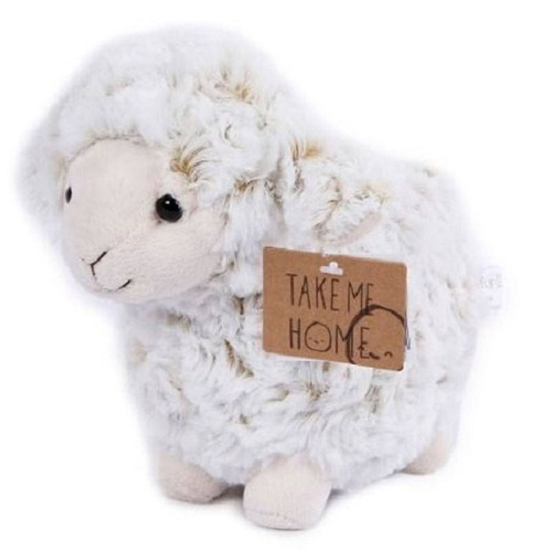 Foto van Take me home knuffelschaap junior 21 cm pluche wit