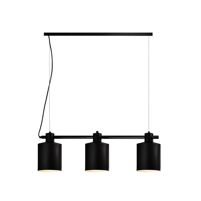 Foto van Quvio hanglamp 3-lichts ronde kap - quv5062l-black