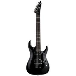 Foto van Esp ltd mh-17 kit black 7-snarige elektrische gitaar met gigbag