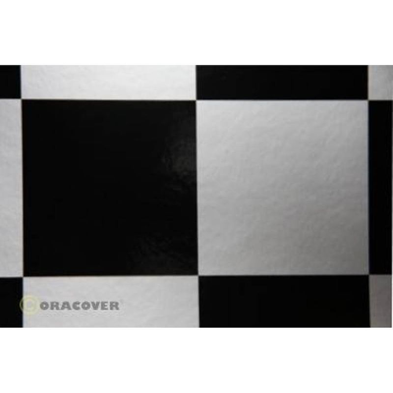 Foto van Oracover 691-091-071-010 strijkfolie fun 6 (l x b) 10 m x 60 cm zilver-zwart