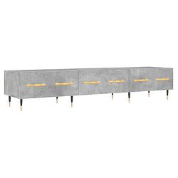 Foto van The living store tv-meubel - betongrijs - 150 x 36 x 30 cm - 3 lades