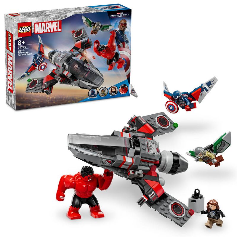 Foto van Lego marvel captain america vs. rode hulk duel 76292