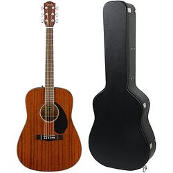 Foto van Fender cd-60s all mahogany akoestische westerngitaar + koffer