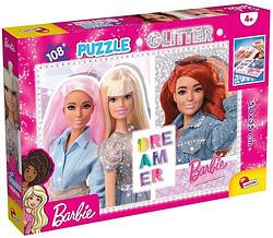 Foto van Barbie - glitter puzzel - vrienden voor het leven! (108 stukjes) - puzzel;puzzel (8008324081196)