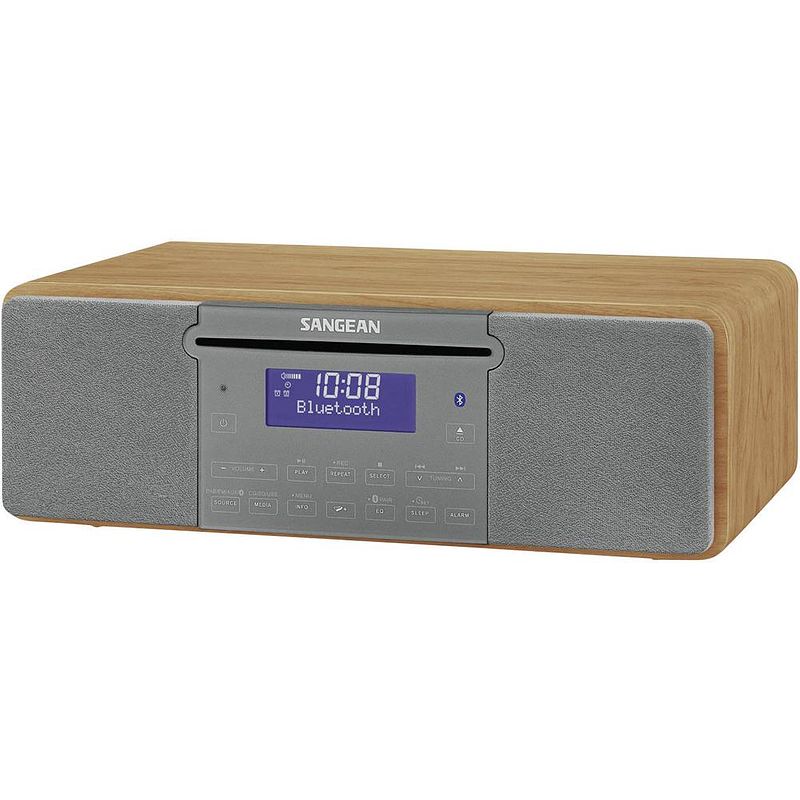 Foto van Sangean ddr-47 bt tafelradio dab+, vhf (fm) aux, cd, sd, usb hout