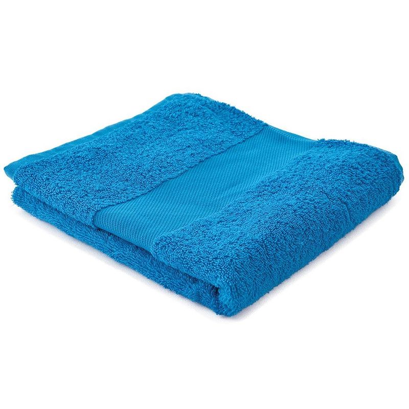 Foto van Arowell badhanddoek badlaken 100 x 50 cm - 500 gram - turquoise - 5 stuks