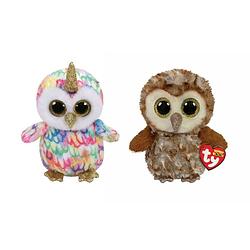 Foto van Ty - knuffel - beanie boo's - enchanted owl & percy owl