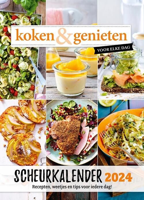 Foto van Koken & genieten scheurkalender 2024 - red - paperback (9789085718192)