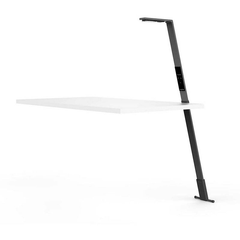 Foto van Luctra® flex design vloerlamp led - dimbaar - oplaadbare batterij - 25 uur runtime - draagbaar - zwart aluminium