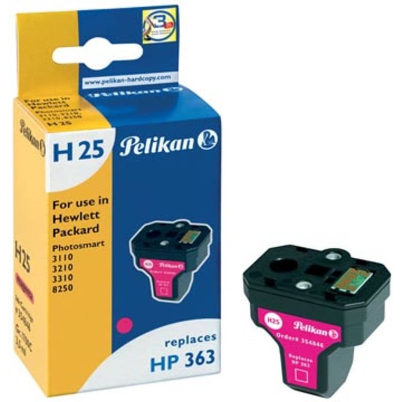 Foto van Pelikan inktcartridge magenta, 400 pagina'ss voor hp 363 - oem: c8772ee