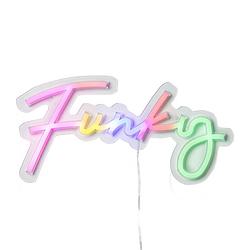 Foto van Neon lamp funky - multikleur - 15x35x1.5 cm