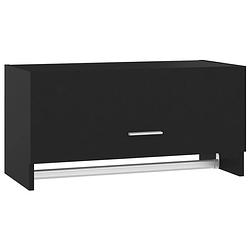 Foto van The living store kledingkast - compact - zwart - 70 x 32.5 x 35 cm - stevige constructie