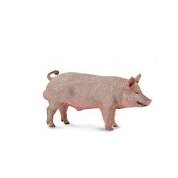 Foto van Collecta speelfiguur varken roze 11 x 5 cm