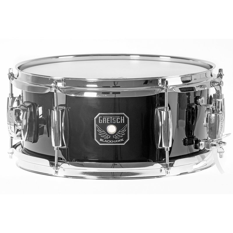 Foto van Gretsch drums bh-5512-bk blackhawk mighty mini 12 x 5.5 inch snaredrum