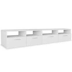 Foto van Vidaxl tv-kast 95x35x36 cm spaanplaat wit 2 st