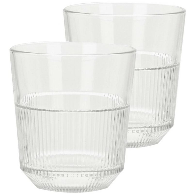 Foto van Excellent houseware drinkglazen - 8x - transparant - 270 ml - 8x8 cm - drinkglazen