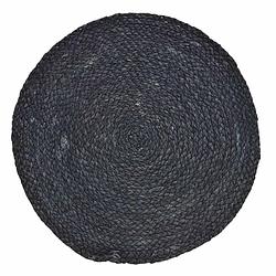 Foto van 1x placemats rond zwart rotan 38 cm - placemats