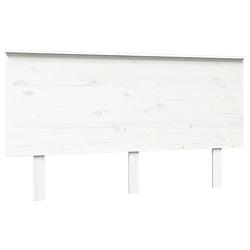 Foto van The living store houten hoofdeinde - klassiek - hoofdbord - afmetingen- 144x6x82.5cm - kleur- wit