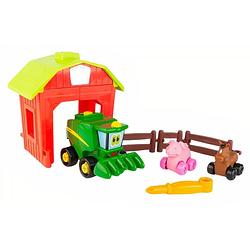 Foto van Tomy tractor bouw een buddy corey junior 15 cm groen/geel