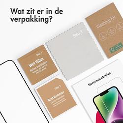 Foto van Accezz gehard glas full cover screenprotector iphone 15 pro max smartphone screenprotector transparant