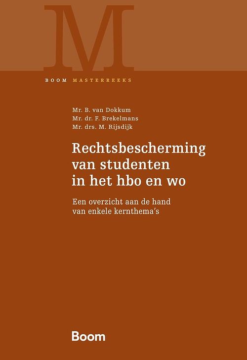 Foto van Rechtsbescherming van studenten in het hbo en wo - b. van dokkum, f. brekelmans, m. rijsdijk - ebook