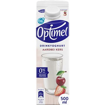 Foto van Optimel drinkyoghurt aardbei kers 500ml bij jumbo