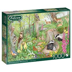 Foto van Falcon legpuzzel woodland wildlife 68 x 50 cm karton 1000 stukjes