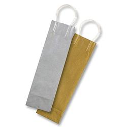 Foto van Folia papieren kraft zak voor flessen, 110 g/m², goud en zilver, pak van 6 stuks 25 stuks