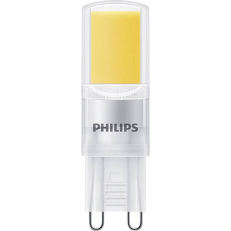 Foto van Philips lighting 871951430403100 led-lamp energielabel e (a - g) g9 speciale vorm 3.5 w = 40 w warmwit (ø x l) 17 mm x 54 mm 2 stuk(s)