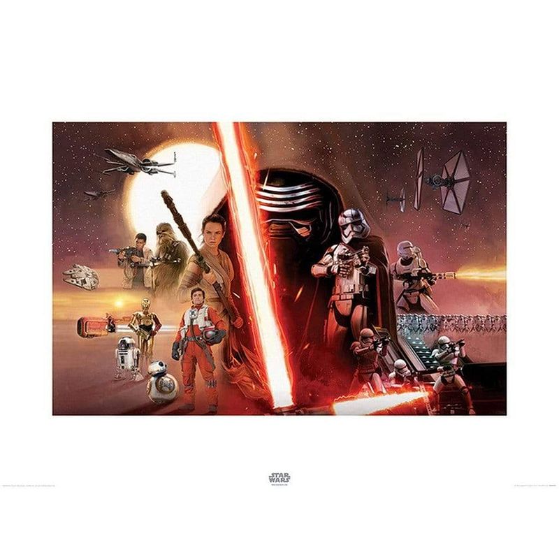 Foto van Pyramid star wars episode vii galaxy kunstdruk 80x60cm